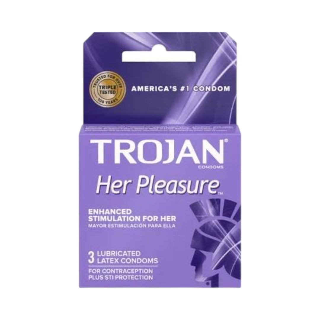 Trojan Her Pleasure Condoms | 6 Packs of 3