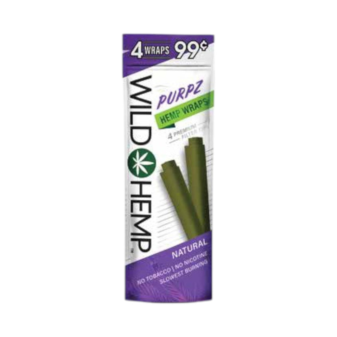 Wild Natural Wraps | 20 Pack Display (4 Wraps Per Pack)
