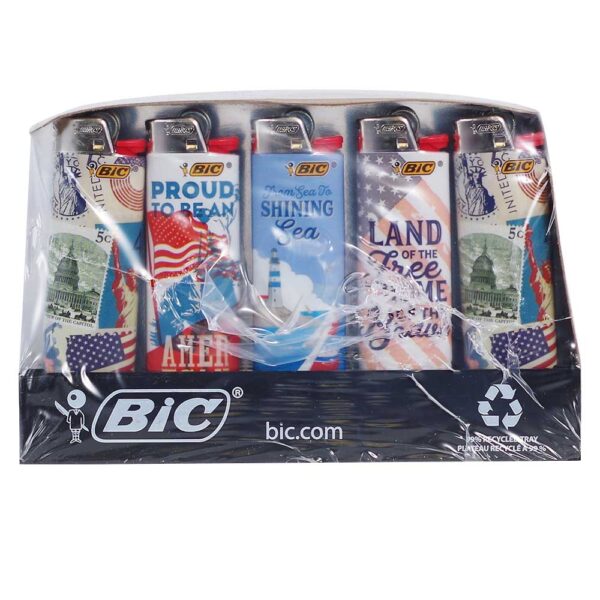 BiC Lighter Americana Design 50ct Display