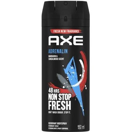 AXE BODY SPRAY 150ML ADRENALIN 6 count