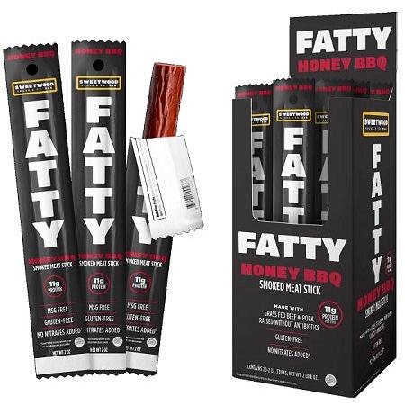 FATTY MEAT STICK HONEY BBQ (2 OZ) 20 count