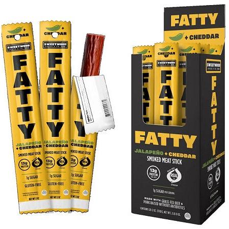 FATTY MEAT STICK JALAPENO + CHEDDER (2OZ) 20 COUNT