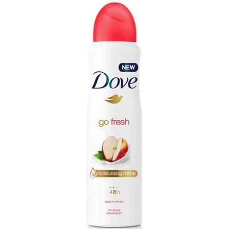 DOVE DEODORANT SPRAY 150ML APPLE & WHITE TEA 6 COUNT