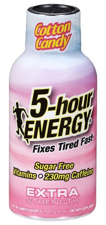 5 HOUR ENERGY EXTRA STRENGTH COTTON CANDY 12CT 1.93OZ