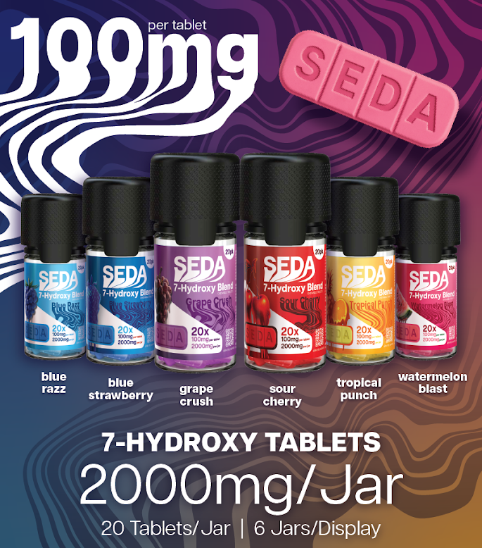 SEDA 7-Hydroxy Blend Chewable Tablets 2000mg 20ct Jar