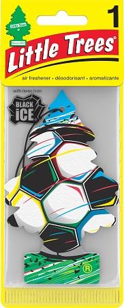 CAR FRESH SINGLE SOCCER BLACK ICE 24 count