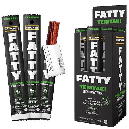 FATTY MEAT STICK TERIYAKI (2OZ) 20 COUNT