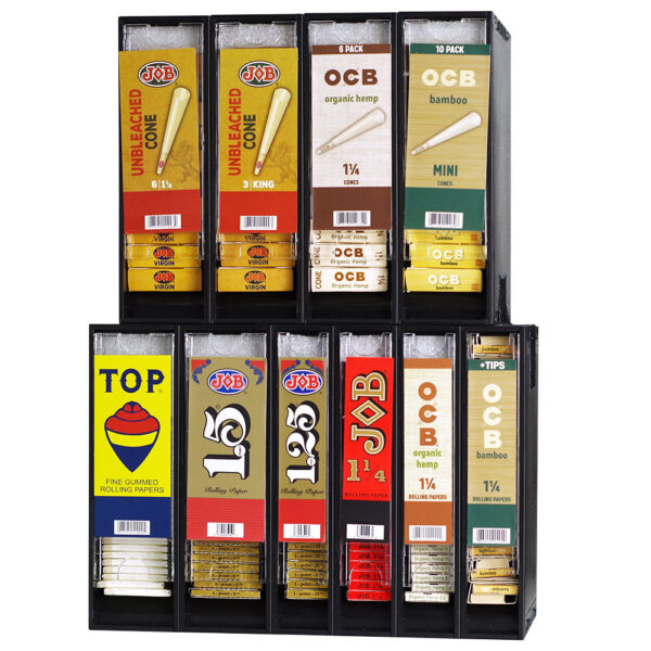 OCB JOB TOP Cigarette Papers and Cones Counter Display 100ct Display