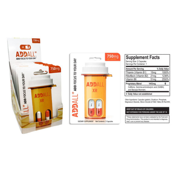 Addall 12 Packs of 2 Capsules