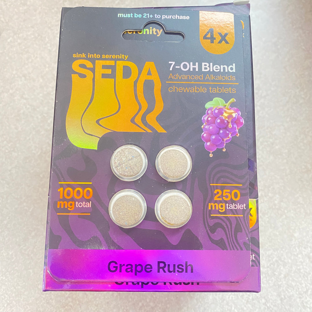 Seda 7-OH Blend Advanced Alkaloids Chewable 250mg tablets | 10pack 4CT