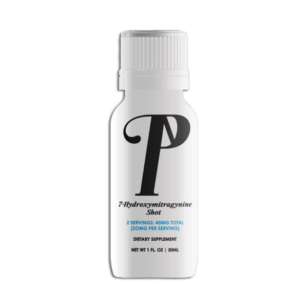 Press’d Kratom Shot 40mg Blue 7 Hydroxymitragynine 30ml Bottle 12ct Display