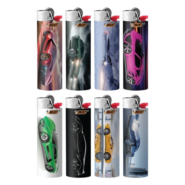 BiC Lighter Super Car Design 50ct Display Limited edition