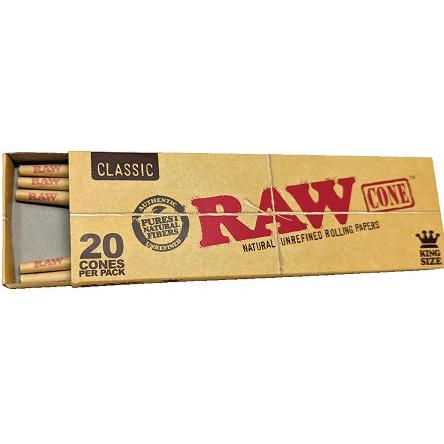 RAW Classic Cones King Size 109mm/26mm 20pk 12ct