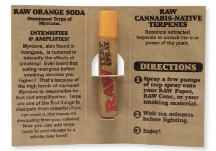 Terpene Spray – RAW Terp Spray 5ml, 8 Count Display | Orange Soda