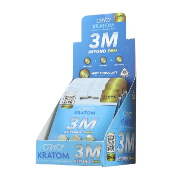 Cryo Kratom 3M Pressed Pills 3pk 12ct Display