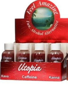 Utopia Kratom Kava Shot 2oz 12ct Display