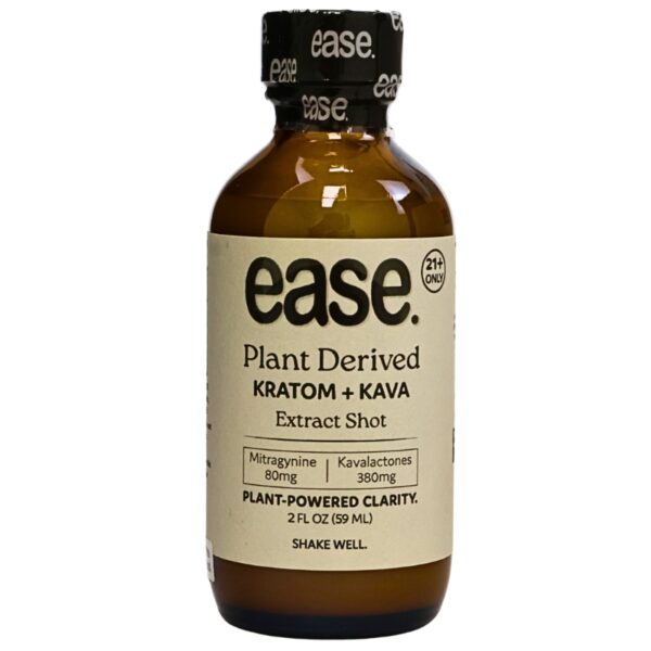 EASE Plant Derived Kratom & Kava Shot 12ct Display