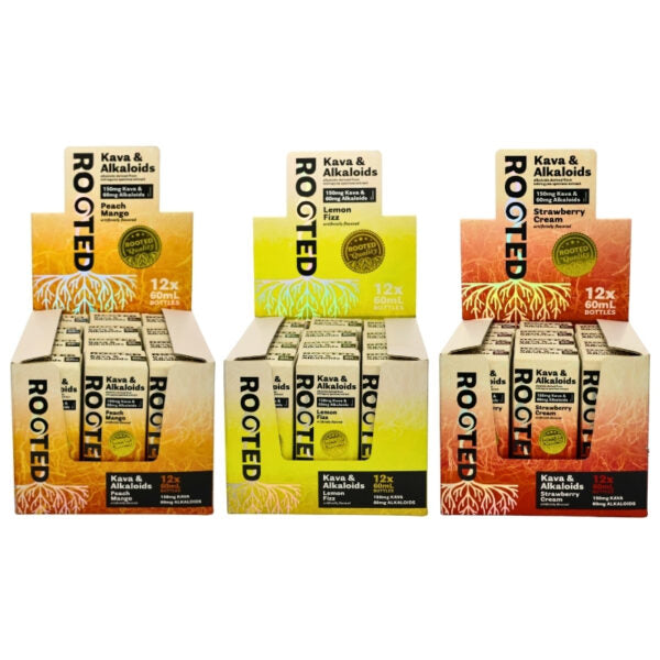 Rooted Alkaloid + Kava Shot 60mL 12ct Display