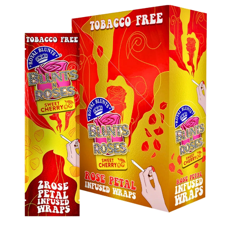 Royal Blunts Blunts N Roses Rose Petal Infused Wraps 25ct Display