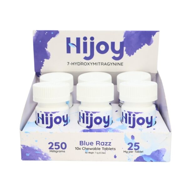 Hijoy 7- Hydroxy With Pseudo Chewable Tablets 25mg 10ct | 6pc Display