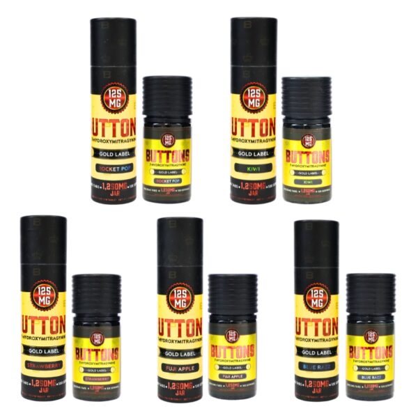 Buttons 7OH Kratom Extract Tablets 1250mg 10ct Bottle