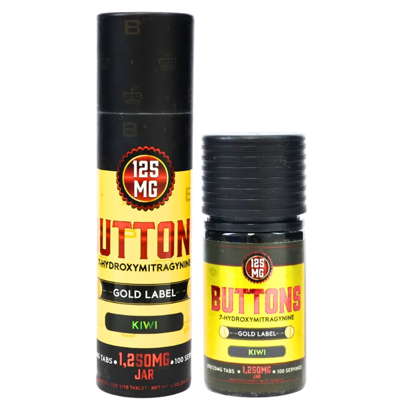 Buttons 7OH Kratom Extract Tablets 1250mg 10ct Bottle