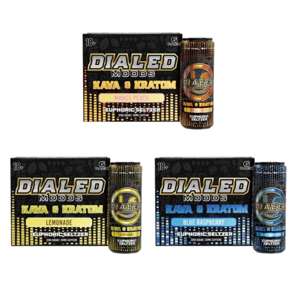 Dialed Moods Kava/Kratom Seltzer 12 count | 6ct Case