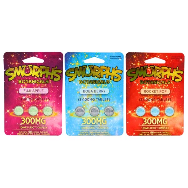 Smurphs Botanicals Uriq Tablets 300mg 3pk 10ct Box | 100mg per tablet
