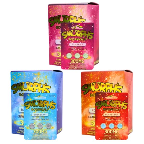 Smurphs Botanicals Uriq Tablets 300mg 3pk 10ct Box | 100mg per tablet