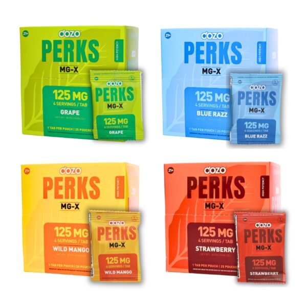 Dozo Perks MG-X Tablets 125mg 1pk 25ct Display