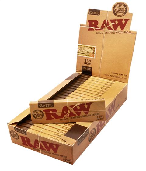 Raw Paper Classic 1 1/4 24ct With Display