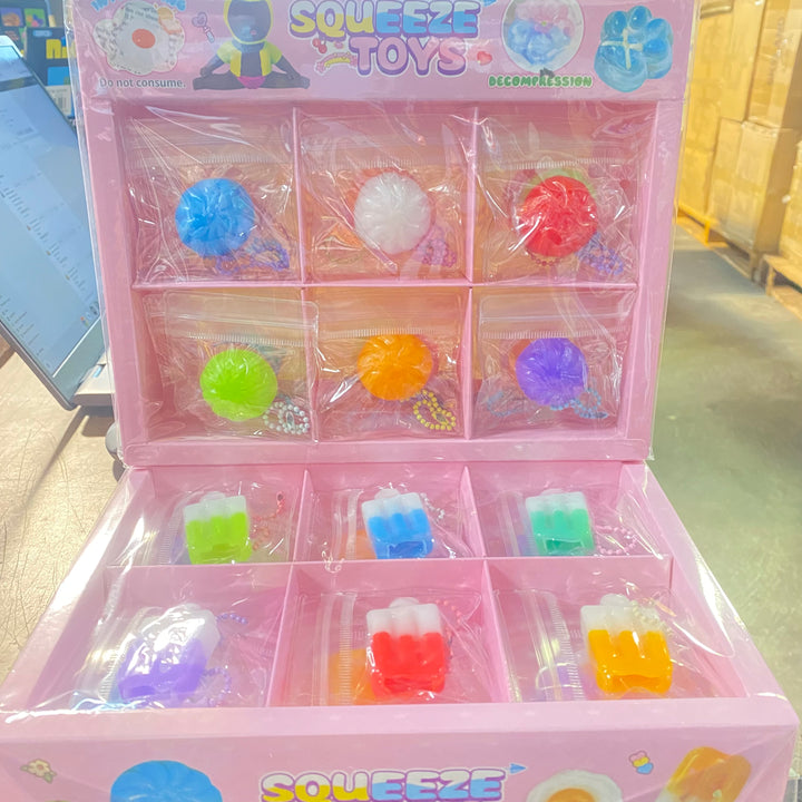 Squeeze Toys Key chain dumpling or Ice Cream | 24 pieces | Decompresses