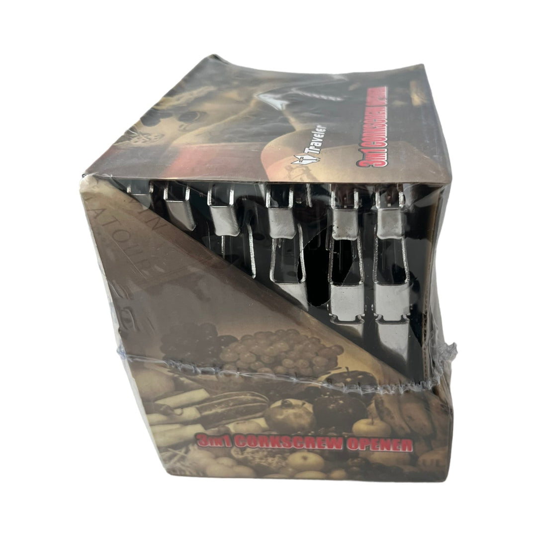 3in1 Corkscrew Openers 24-Pack-Reval Distributor