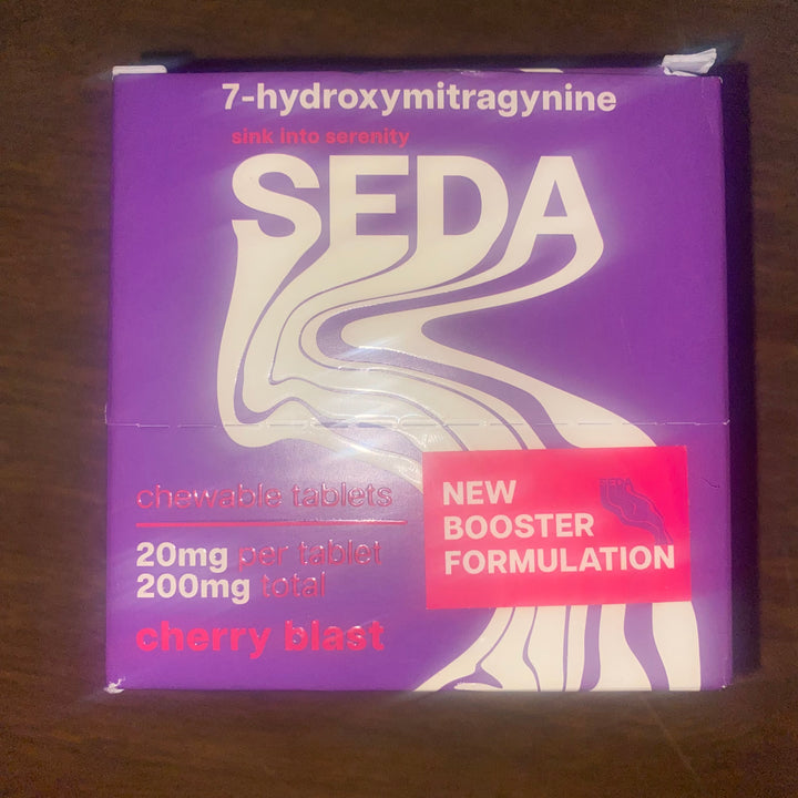 Seda 7-hydroxymitragynine Chewable Tablets | 20mg tablets | 10 tablets per jar| 6 jar total