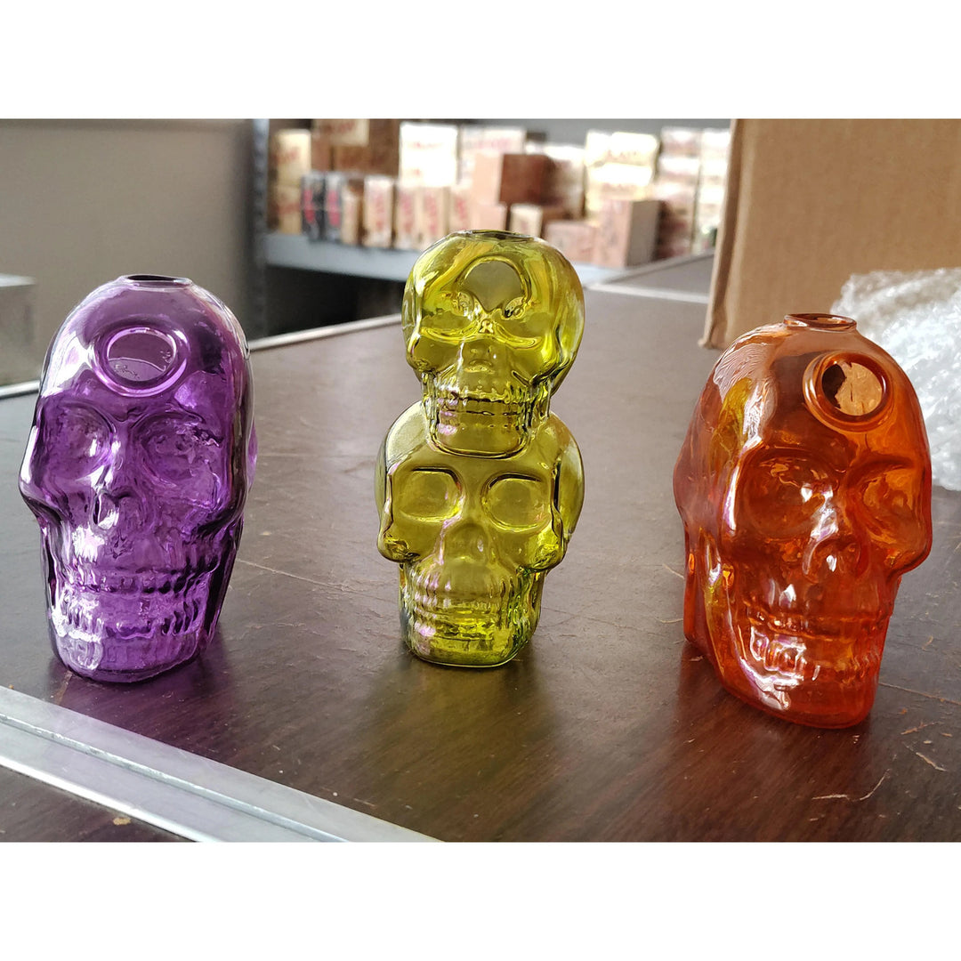 Hand Skull Glass Pipe Set