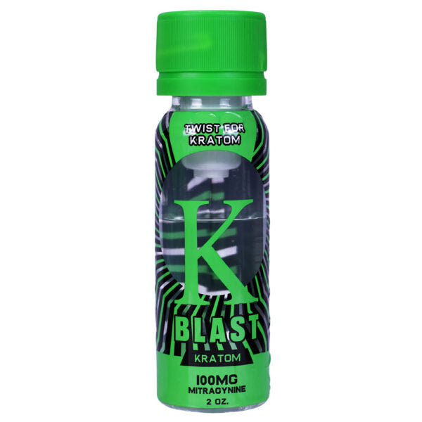 K Blast Kratom Extract Shots 100mg 12ct Display