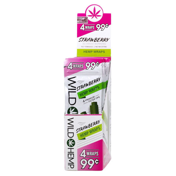 Wild Natural Wraps | 20 Pack Display (4 Wraps Per Pack)
