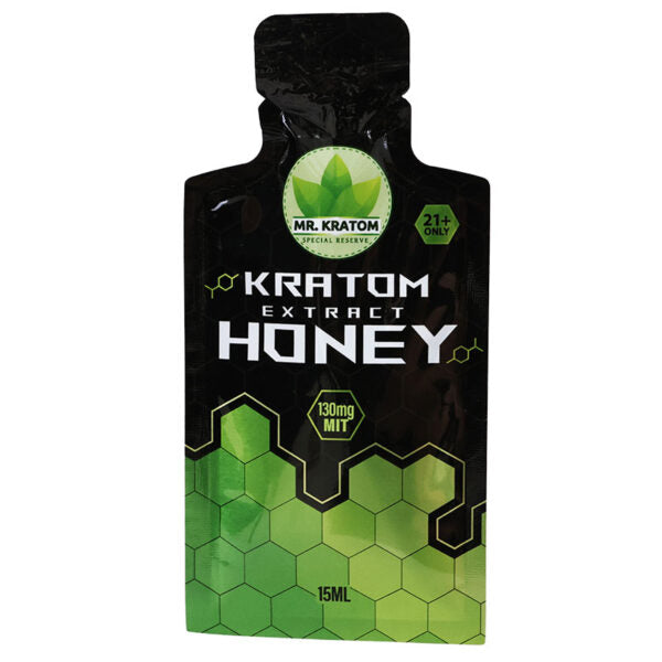 Mr. Kratom 130mg Mit Kratom Extract Honey 6ct Display