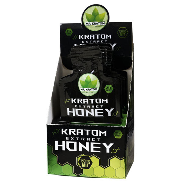 Mr. Kratom 130mg Mit Kratom Extract Honey 6ct Display