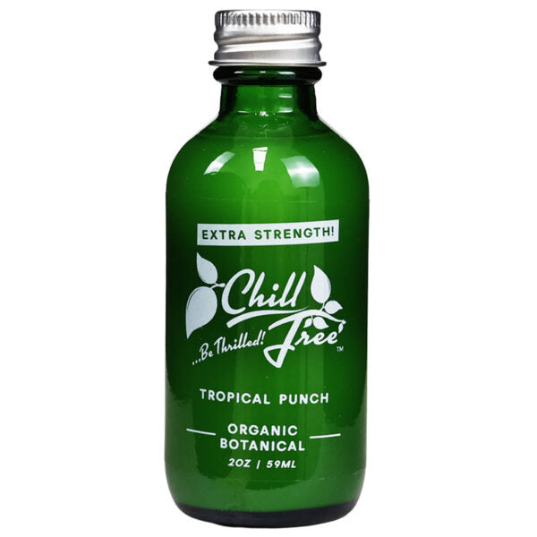 Chill Tree Shots Extra Strength Organic Botanical Tropical Punch 2oz 12ct Display