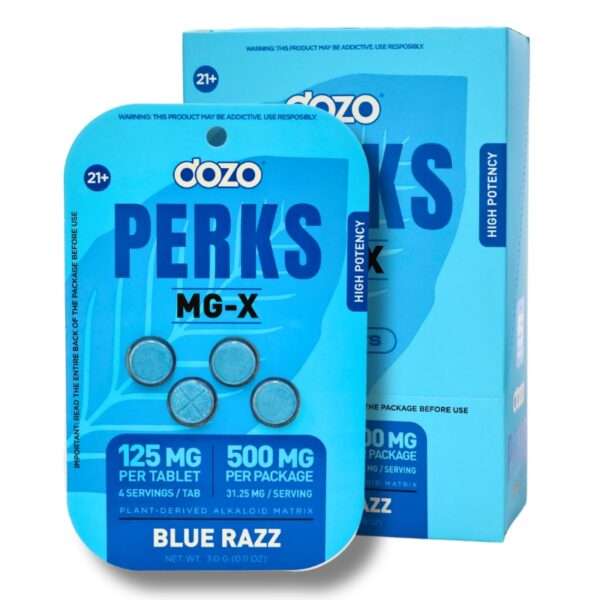 Dozo Perks MG-X Tablets 500mg 4pk 5ct Display