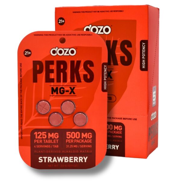 Dozo Perks MG-X Tablets 500mg 4pk 5ct Display