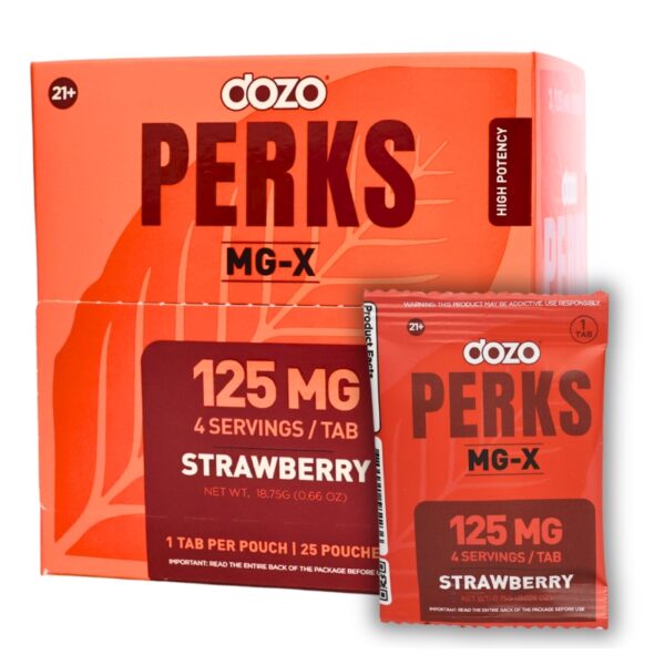 Dozo Perks MG-X Tablets 125mg 1pk 25ct Display