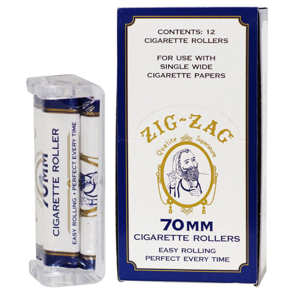 Zig Zag Cigarette Rollers 70MM White 12ct