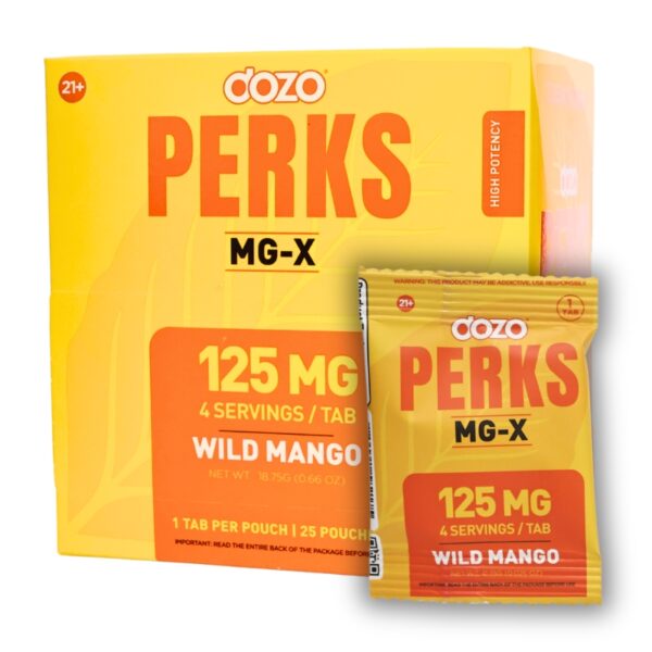 Dozo Perks MG-X Tablets 125mg 1pk 25ct Display