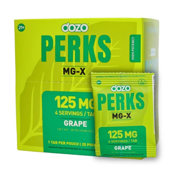 Dozo Perks MG-X Tablets 125mg 1pk 25ct Display