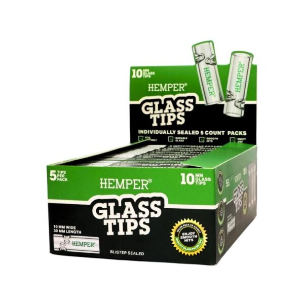 Hemper 10mm Glass Tips 10ct Display