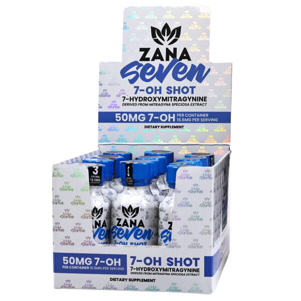 Zana Seven 7-Hydroxy Shots 50mg 10ml 12ct Display