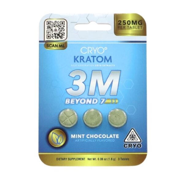 Cryo Kratom 3M Pressed Pills 3pk 12ct Display