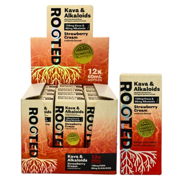 Rooted Alkaloid + Kava Shot 60mL 12ct Display